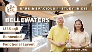 Bellewaters:  One of the Biggest 4+Study in Seng Kang, District 19