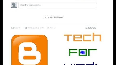 Add Disqus Comment To Blogger [ HINDI ]