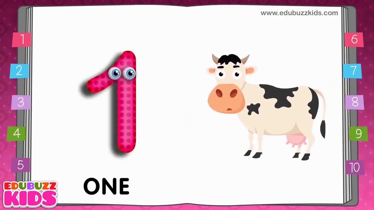 Edubuzz Numbers Song Learn to Write Numbers | 10 Little Numbers Song for kiddies ...