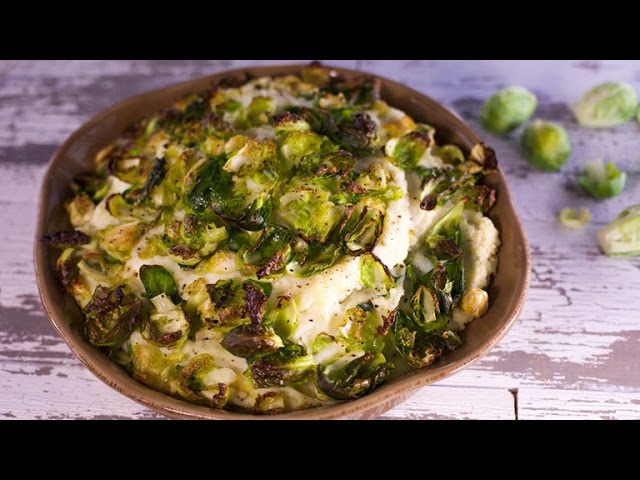 Curtis Stone’s Mashed Potatoes-Brussels Sprout Gratin | Rachael Ray Show