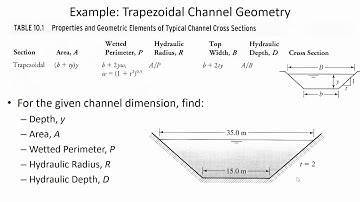 Steady, Uniform Flow and Normal Depth: Manning