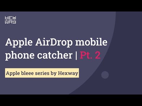 Apple AirDrop mobile phone catcher