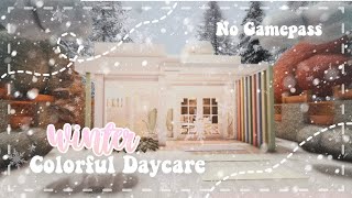 Roblox Bloxburg - No Gamepass Winter Colorful Daycare - Minami Oroi