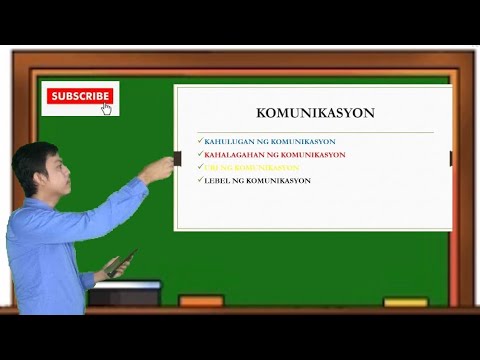 KOMUNIKASYON | Kahulugan, Kahalagahan, Uri at Lebel ng Komunikasyon | Ginoong Rayniel Manalo