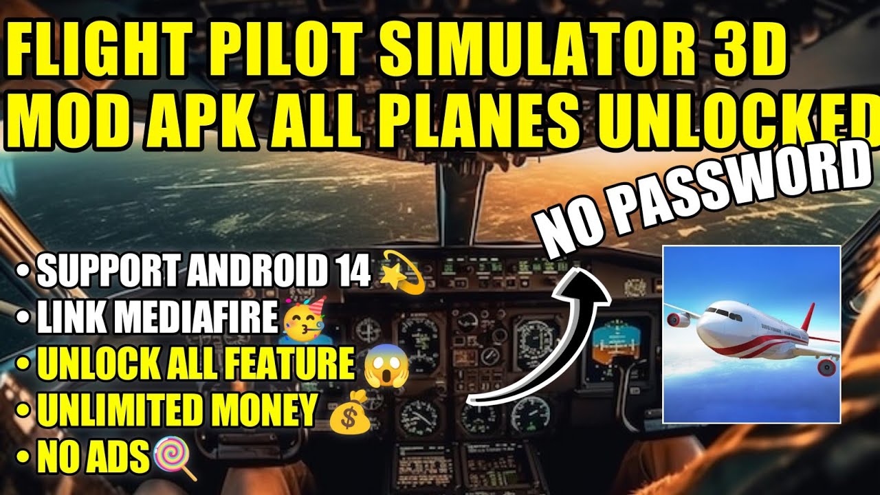 Flight Pilot Simulator 3d Mod Apk All Planes Unlocked YouTube