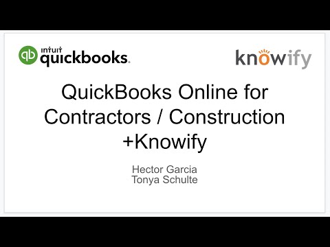QuickBooks Online for Construction w/Tonya Schulte
