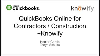 QuickBooks Online for Construction w/Tonya Schulte