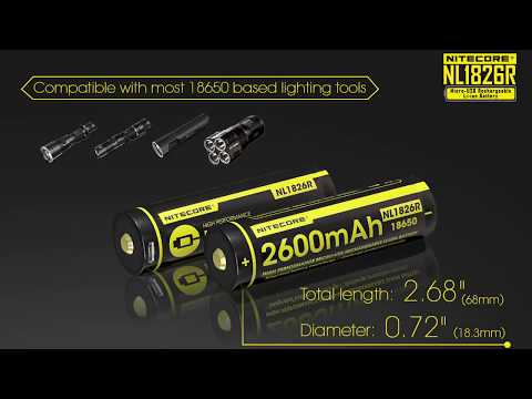 Nitecore Micro-USB Rechargeable 18650 Batteries