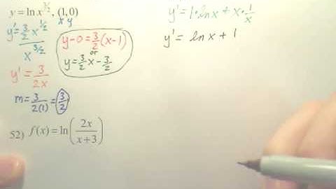 5.1b Natural Logarithmic Differentiation - Calculus