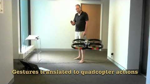 Kinect controlling ARDrone Parrot demo