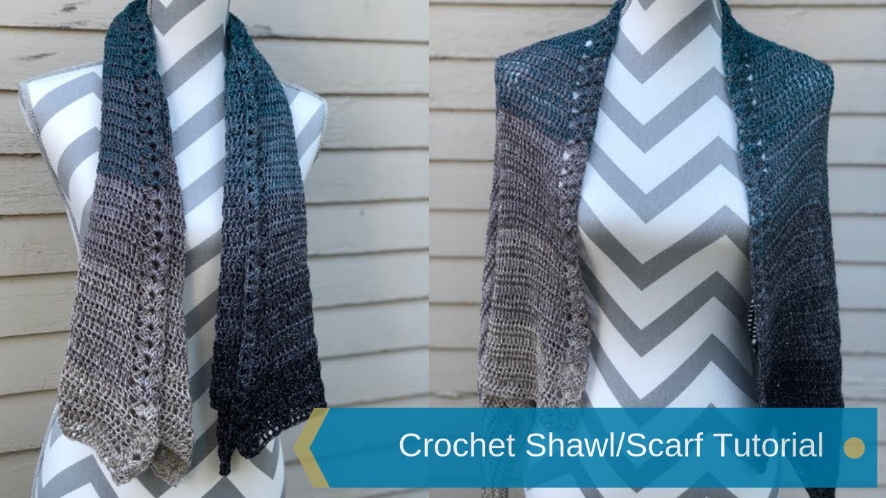 How to crochet : Shawl/Scarf