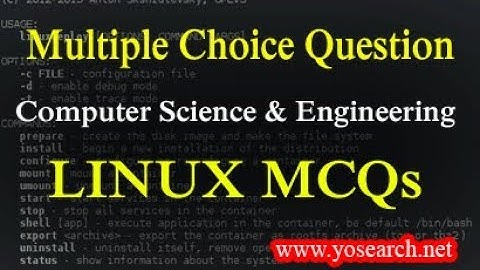 Computer Science & Engineering (Linux) Multiple Question Answers | Linux MCQs
