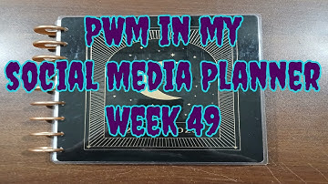 PWM in my Social Media Planner Week 49