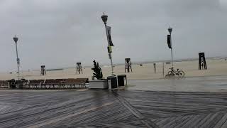 Boardwalk at Ocean City, MD:Tropical Storm Isaias
