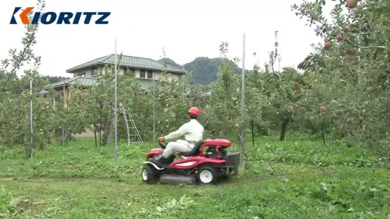 共立】乗用モアRM881/K - YouTube