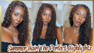 Glueless Melted 5x5 Closure Wig Install|Beautiful Highlight Color Wig Ft Luvme Hair | Simply Subrena