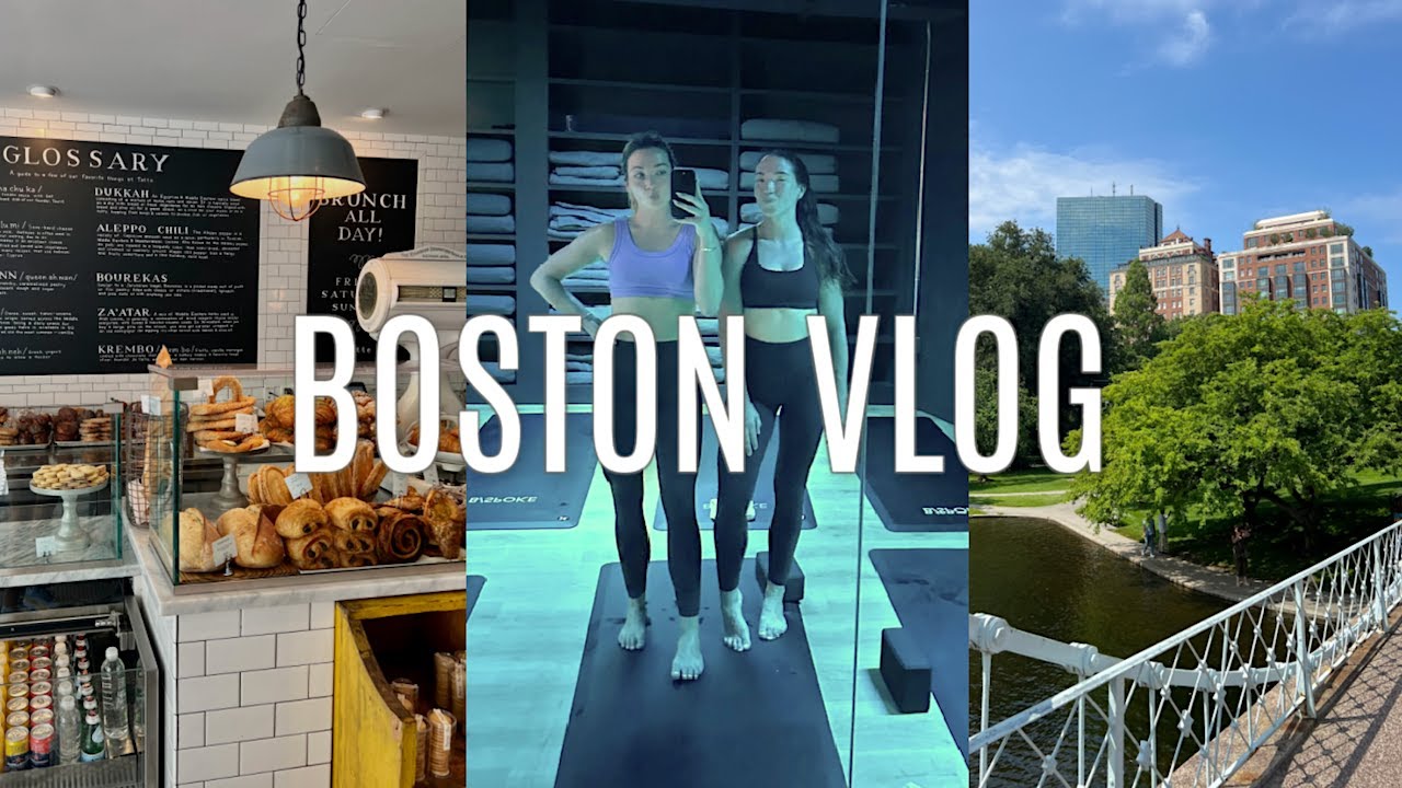 BOSTON VLOG: a solo day shopping, getting my hair done, yoga, + more