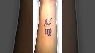 ♥️🌙 Horoscope Symbol Tattoo ♍️ #virgo #virgohoroscope #moon #flyingbeast #tattoo