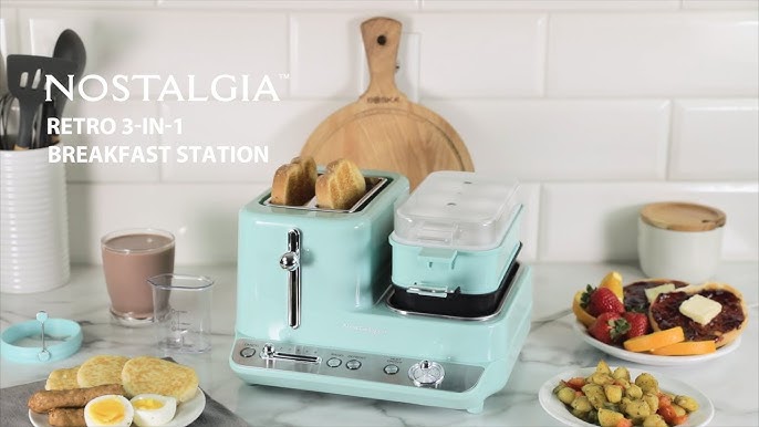  Nostalgia 3-in-1 Breakfast Station - Includes Coffee