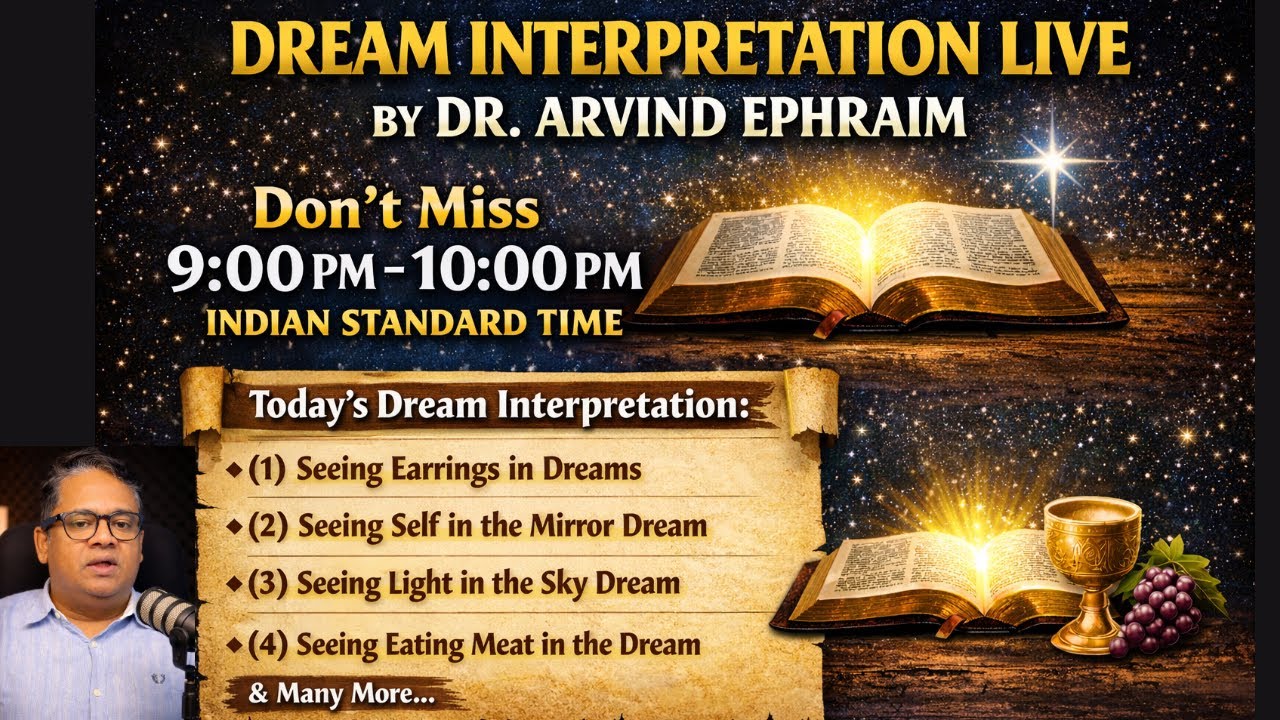 Dream Interpretation LIVE Tonight — Don’t Miss by Dr. Arvind Ephraim