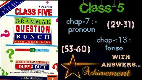 Duff and dutt class-5 Chapters7&13 (page29-31 & 53-60) #duff&dutt #questionbunch #class5 #target2023