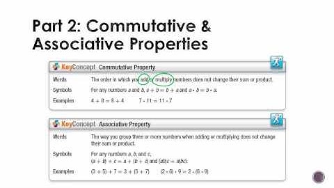 Algebra 1- Section 1.3:  Properties of Real Numbers