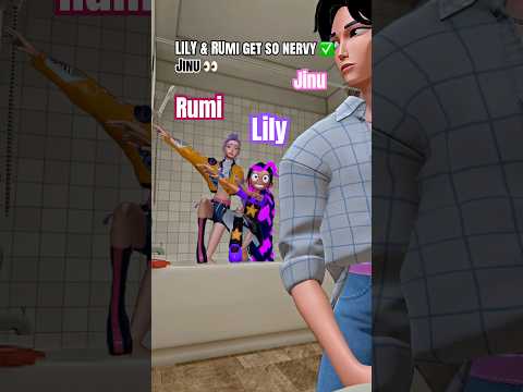 Lily & Rumi Make Jinu SO NERVY ✅  #poppyplaytime #kpopdemonhunters #vrchat #fyp