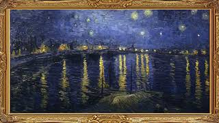 Vincent Van Gogh Frame TV Art Oil Painting Screensaver Framed 4K HD Wallpaper Starry Night Slideshow