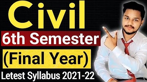 BTEUP Civil 6th Sem Syllabus || Subject Name & Marks, 2021-22 New Syllabus ||