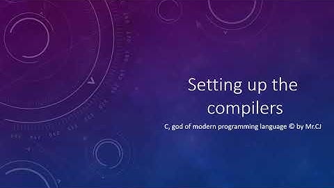 setting up c compilers