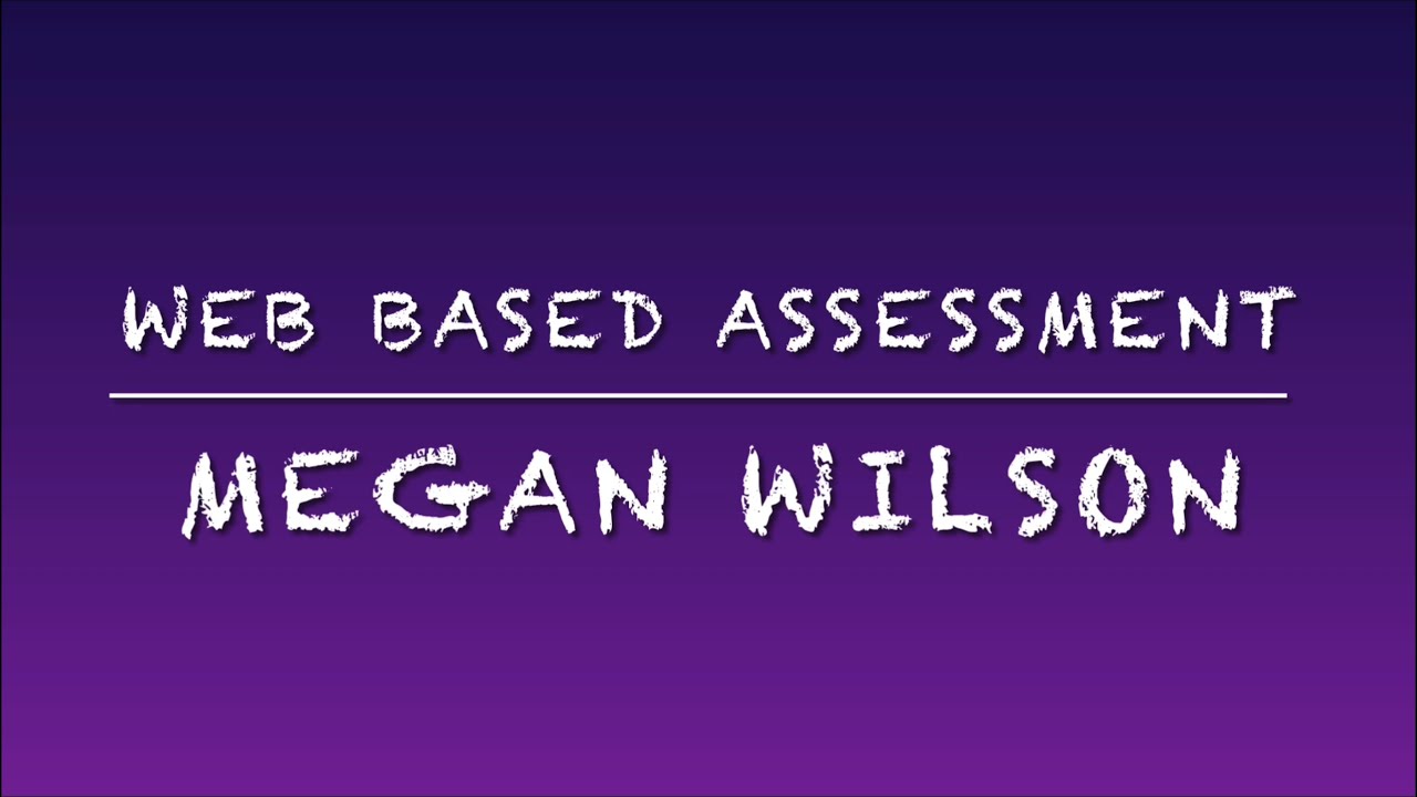 Web Based Assessment - YouTube