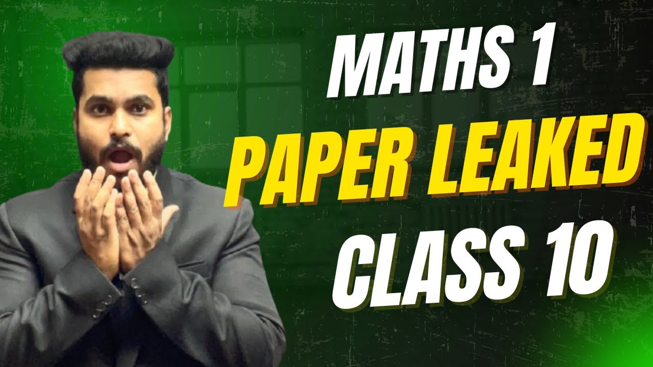 Maths 1 Full Paper Leaked😨💀