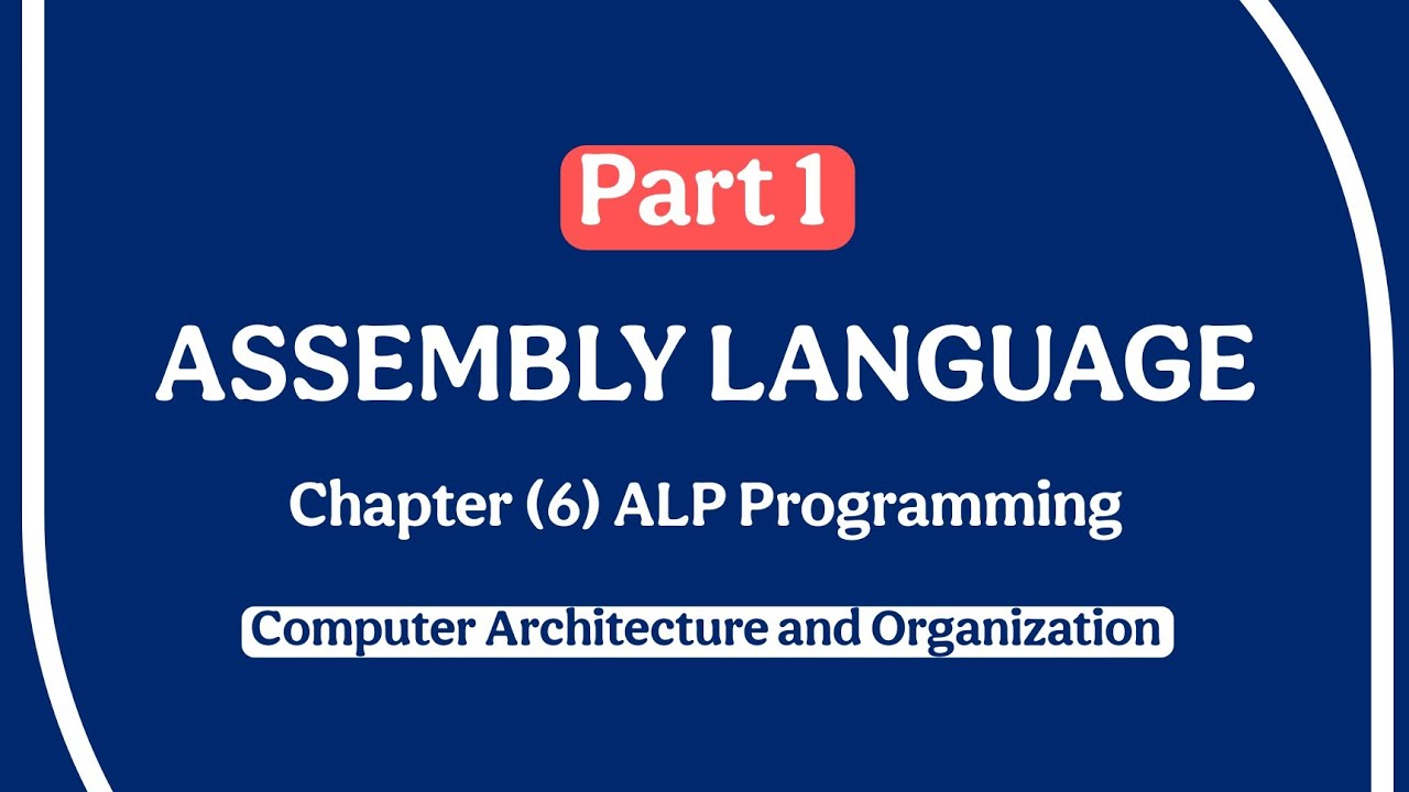 Assembly Language Practical - Computer Architecture and Organization ...