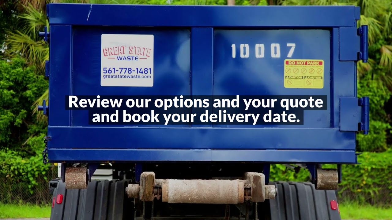 Roll-Off Dumpster Rental Near Me (Greater Palm Beach Area) - Great State Waste