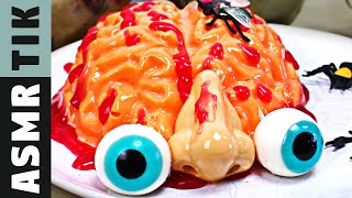 Klunatik Eating BRAIN, EYEBALLS. a TONGUE \& more for Halloween ASMR Dinner! Eating Sounds!