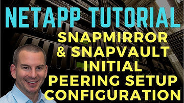 NetApp SnapMirror and SnapVault Initial Setup Configuration