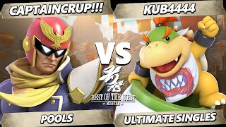 Best of the West II - CaptainCRUP!!! (Captain Falcon) Vs. Kub4444 (Bowser Jr.) Smash Ultimate