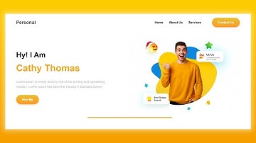 Portfolio Landing Page Website using HTML, CSS & JavaScript