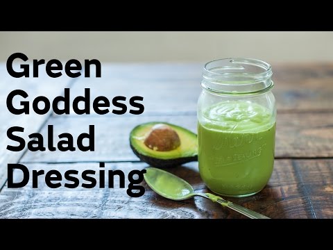 Avocado Green Goddess Salad Dressing
