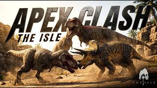 Tyrannosaurus Rex Meets The Triceratops - The Isle