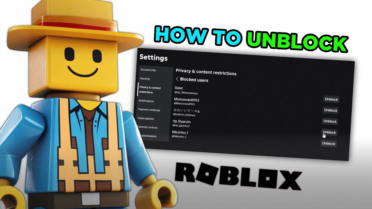 How To Unblock Players On Roblox Step By Step Guide YouTube 