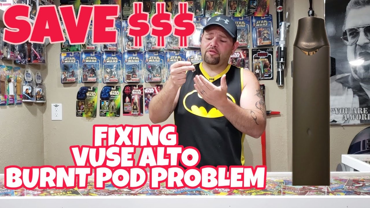 How to fix Vuse Alto vape burnt pod - YouTube