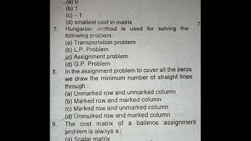 B.Sc 3 year examination,2020 . Mathematics. Linear programming part -1