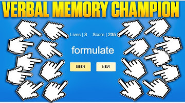 Flawless Verbal Memory Bot - Human Benchmark Record?