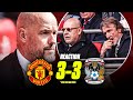 Ten hag im speechless  manchester united 33 42p coventry  embarrassing player fragility