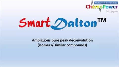 Isomer peaks deconvolution - SmartDalton™
