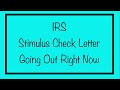 IRS Stimulus Check Letter Going Out Right Now… Full Details