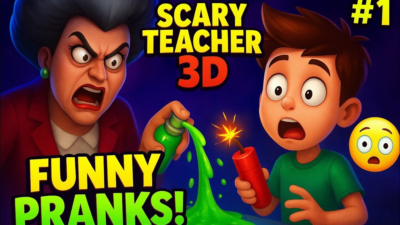 Trying Hilarious Pranks on Miss T 😈 | Scary Teacher 3D #1" - YouTube