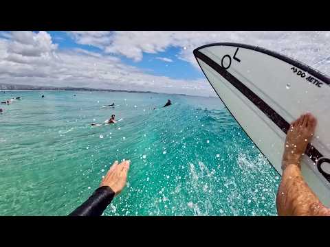 POV TRYING T0 SURF SNAPPER ROCKS WITH 200 OF MY MATES