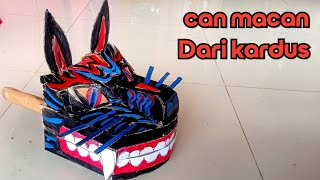 membuat barongan can macan dari kardus simpel